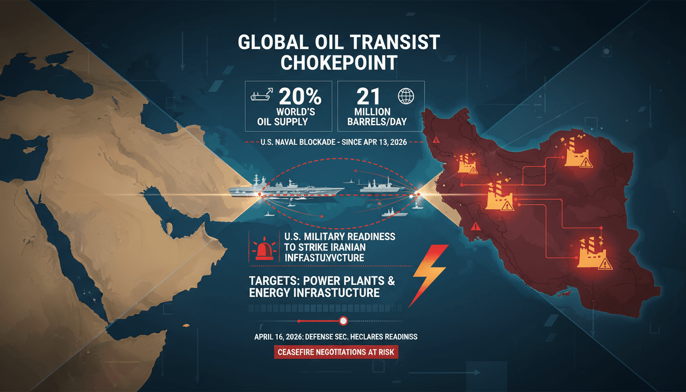 U.S. Military Preparedness to Strike Iranian Energy Infrastructure Declared