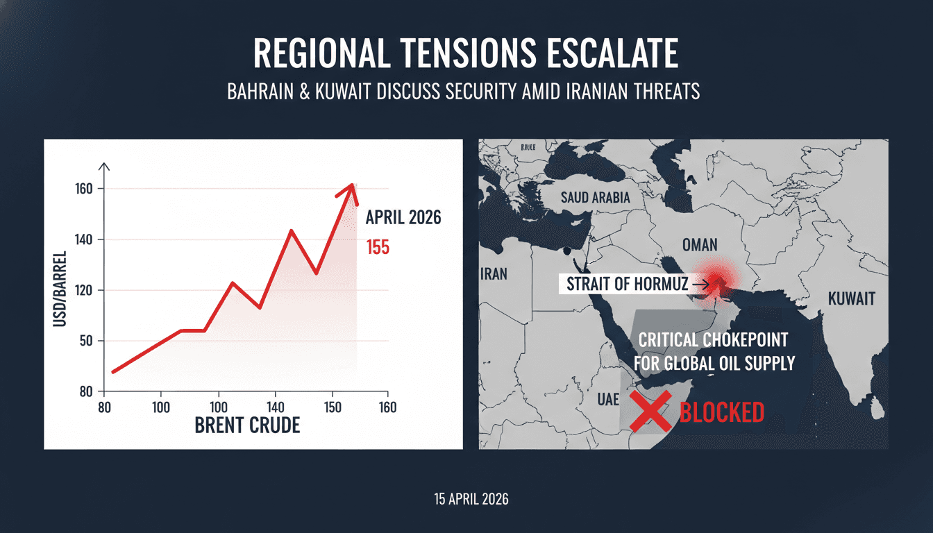 Bahrain and Kuwait Leaders Discuss Regional Security Amid Iranian Threats