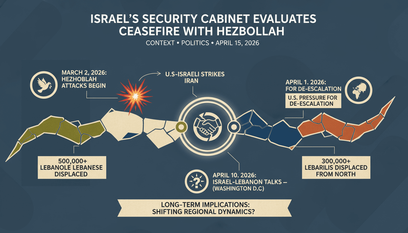Israel's Security Cabinet Evaluates Ceasefire with Hezbollah Amid Ongoing Conflict