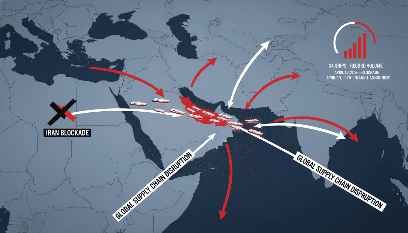 Trump Announces Transit of 34 Ships Through Strait of Hormuz Amid Iran Blockade