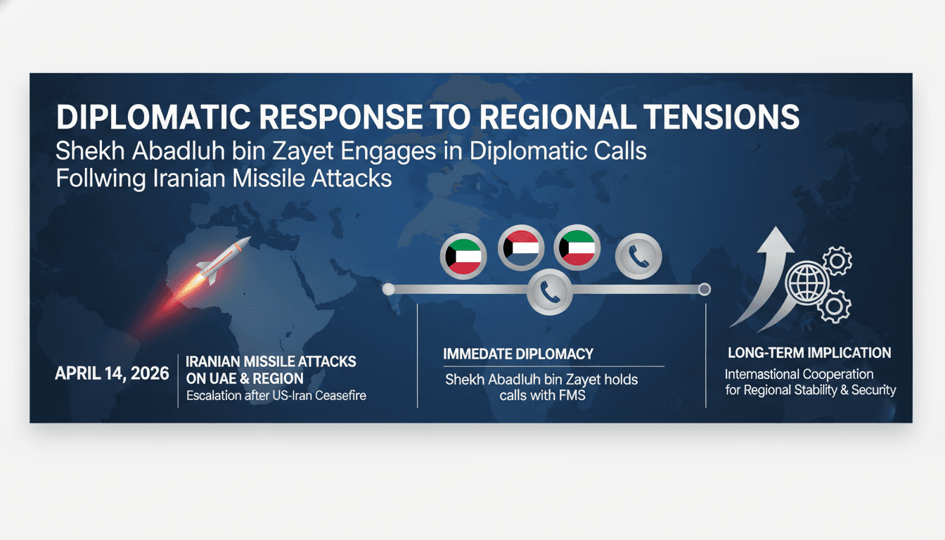 Sheikh Abdullah bin Zayed Engages in Diplomatic Calls Following Iranian Missile Attacks