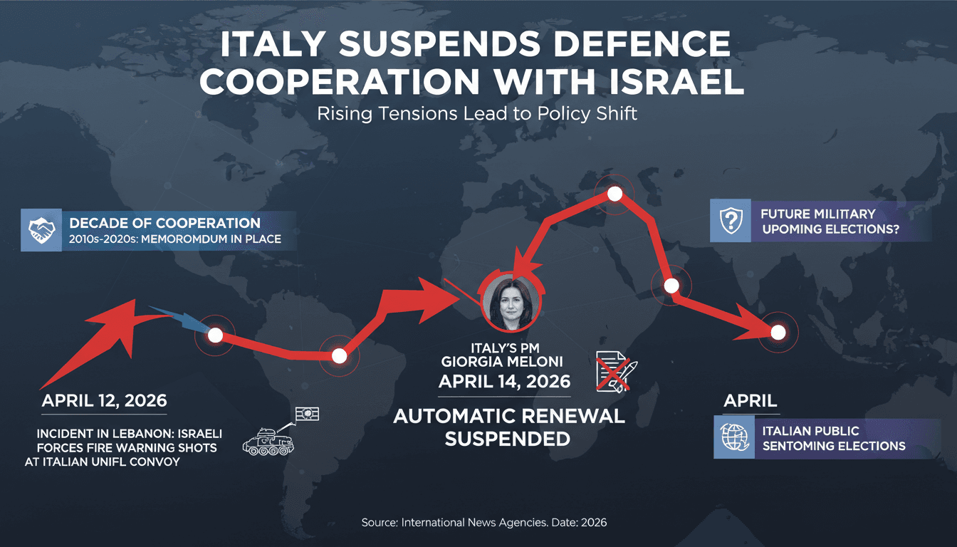 Italy Suspends Defence Cooperation Agreement with Israel Amid Rising Tensions