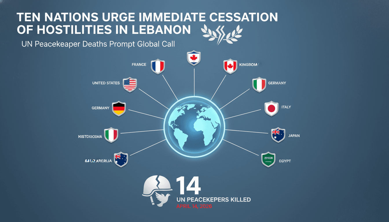 Ten Nations Urge Immediate Cessation of Hostilities in Lebanon Following UN Peacekeeper Deaths