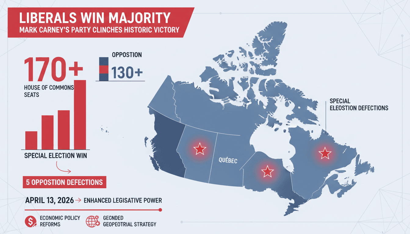 Mark Carney's Liberal Party Achieves Majority in Canadian Parliament
