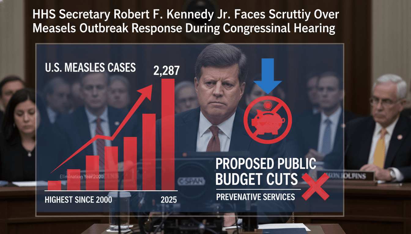 HHS Secretary Robert F. Kennedy Jr. Faces Scrutiny Over Measles Outbreak Response During Congressional Hearing