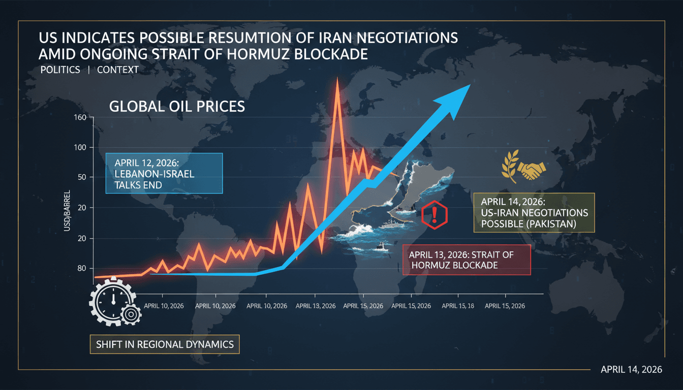 US Indicates Possible Resumption of Iran Negotiations Amid Ongoing Strait of Hormuz Blockade