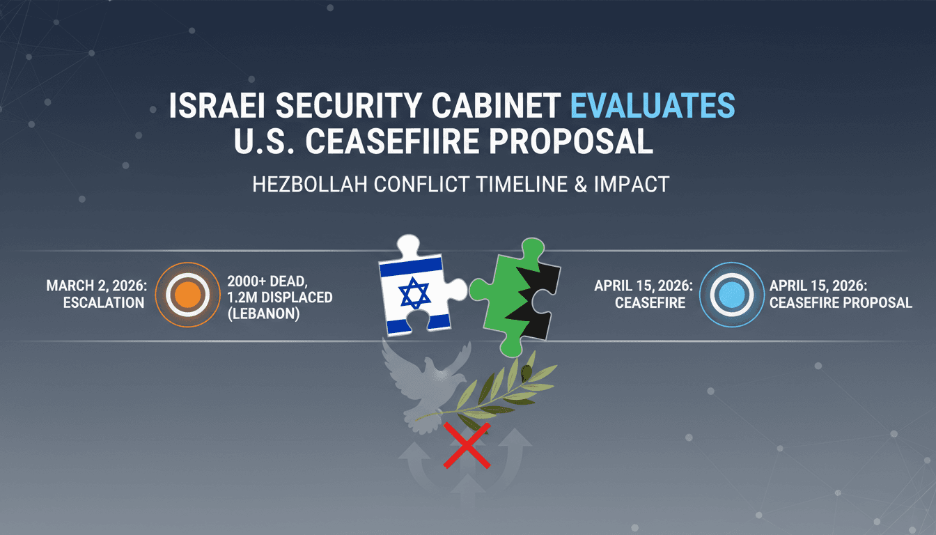 Israeli Security Cabinet Evaluates U.S. Ceasefire Proposal with Hezbollah Amid Ongoing Conflict