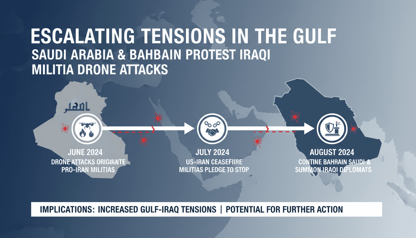 Saudi Arabia and Bahrain Protest Drone Attacks by Pro-Iran Militias from Iraq
