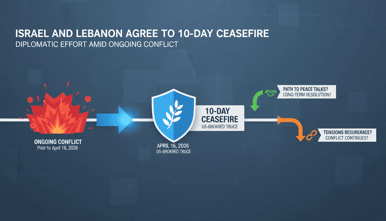 Israel and Lebanon Agree to 10-Day Ceasefire Amid Ongoing Conflict