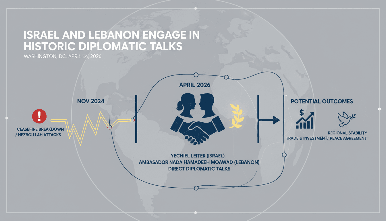 Israel and Lebanon Engage in Historic Diplomatic Talks in Washington