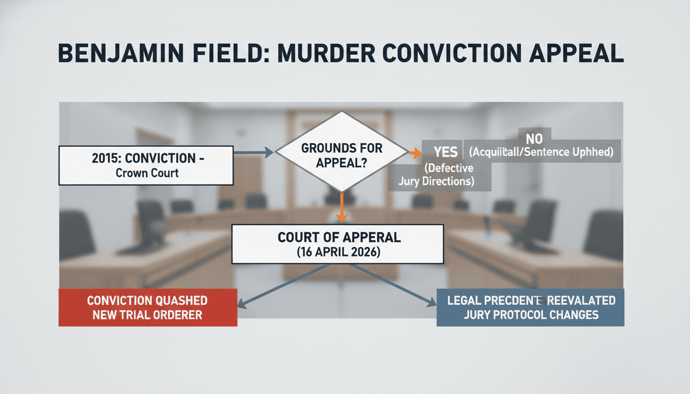 Court of Appeal Overturns Murder Conviction of Benjamin Field in High-Profile Case