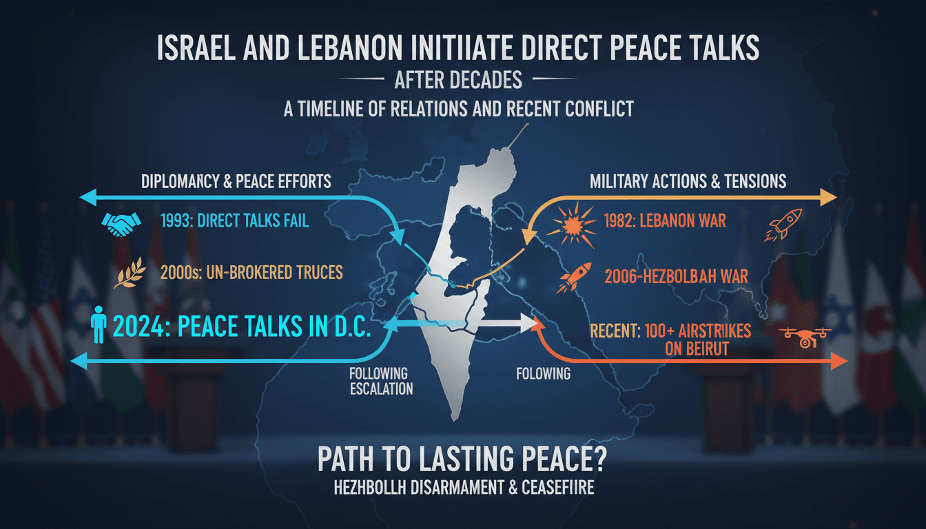 Israel and Lebanon Initiate Direct Peace Talks After Decades