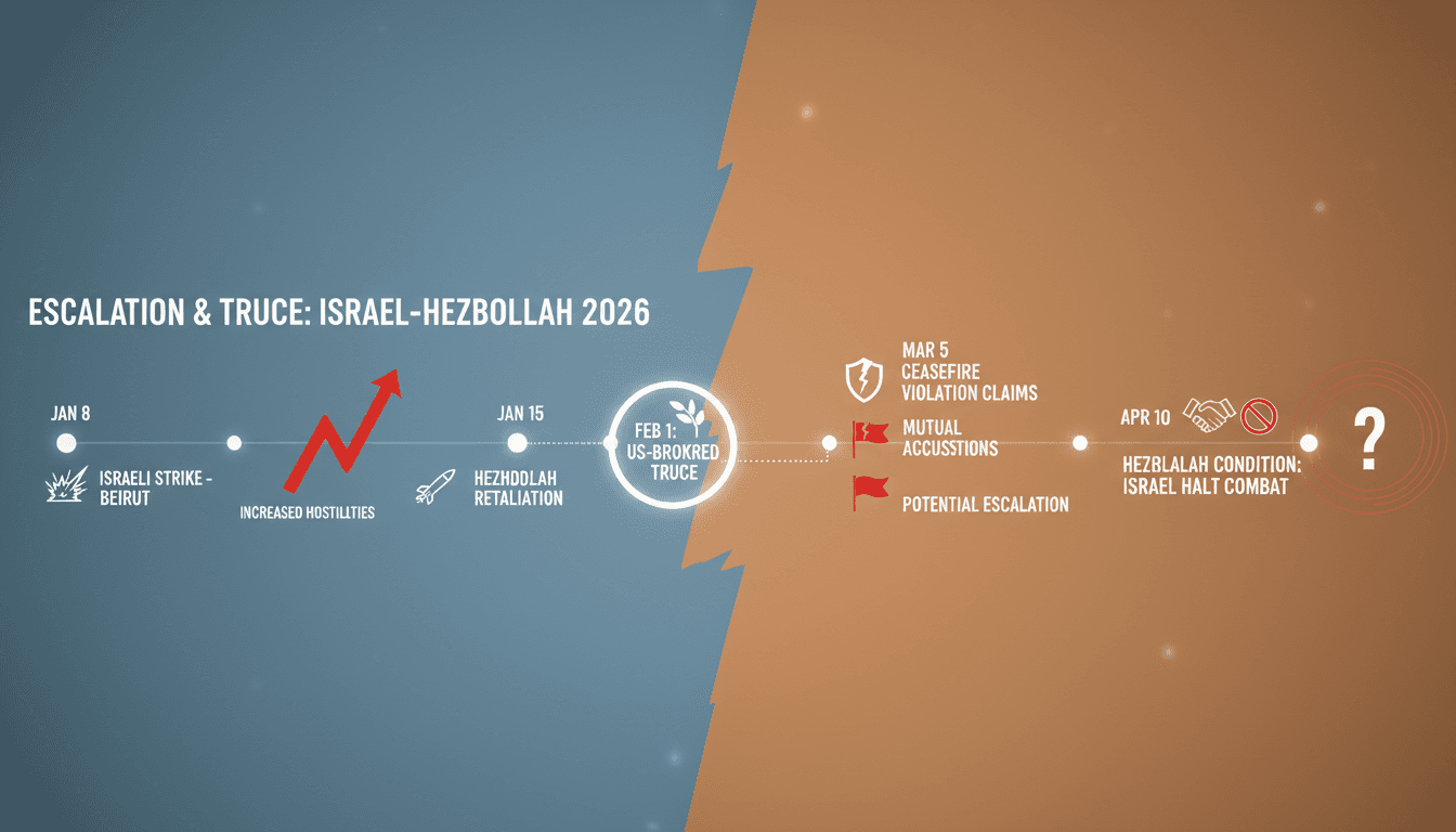 Hezbollah Conditions Ceasefire on Israel Halting Combat Operations