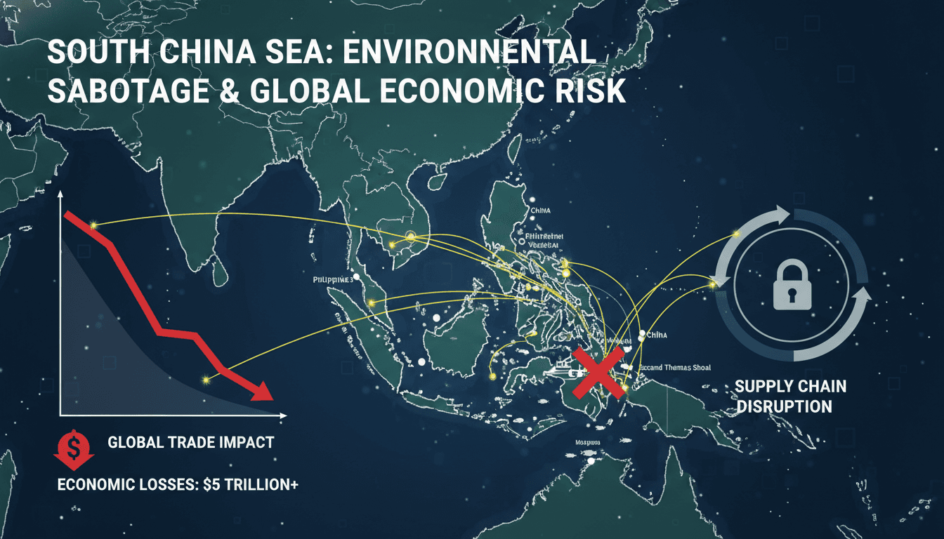 Philippines Accuses China of Environmental Sabotage in South China Sea