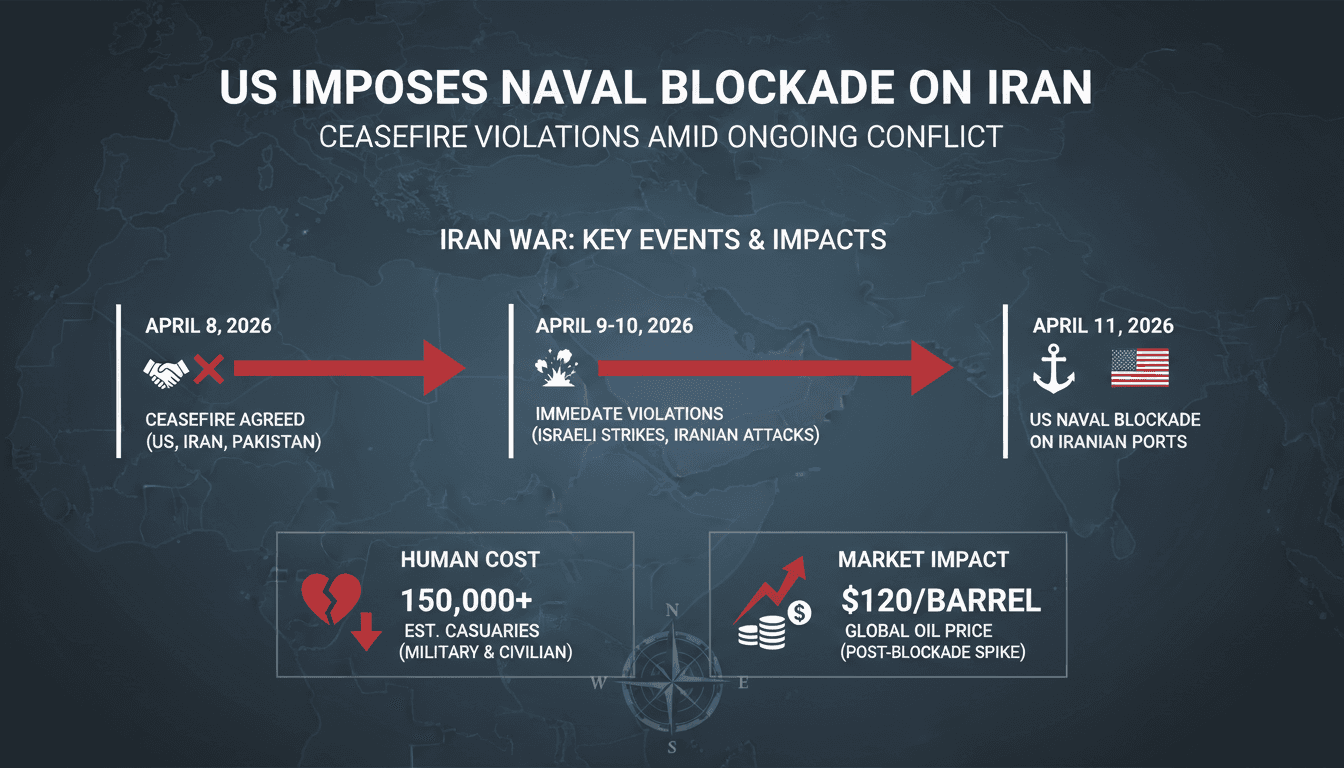 US Imposes Naval Blockade on Iran Following Ceasefire Violations Amid Ongoing Conflict