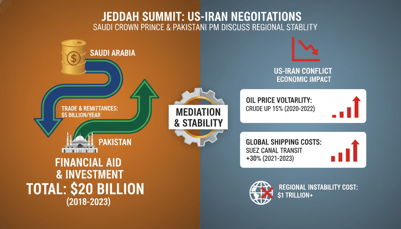 Saudi Crown Prince and Pakistani Prime Minister Discuss US-Iran Negotiations in Jeddah