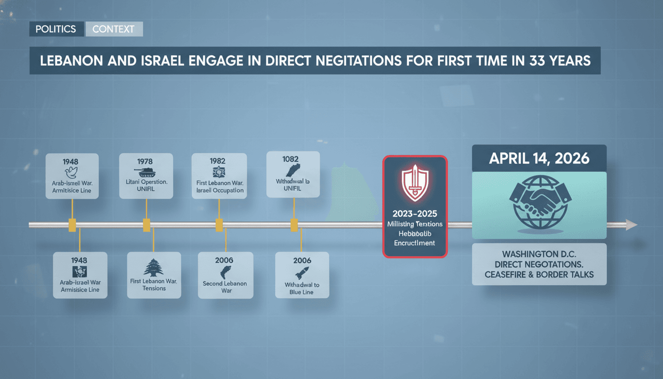 Lebanon and Israel Engage in Direct Negotiations for First Time in 33 Years