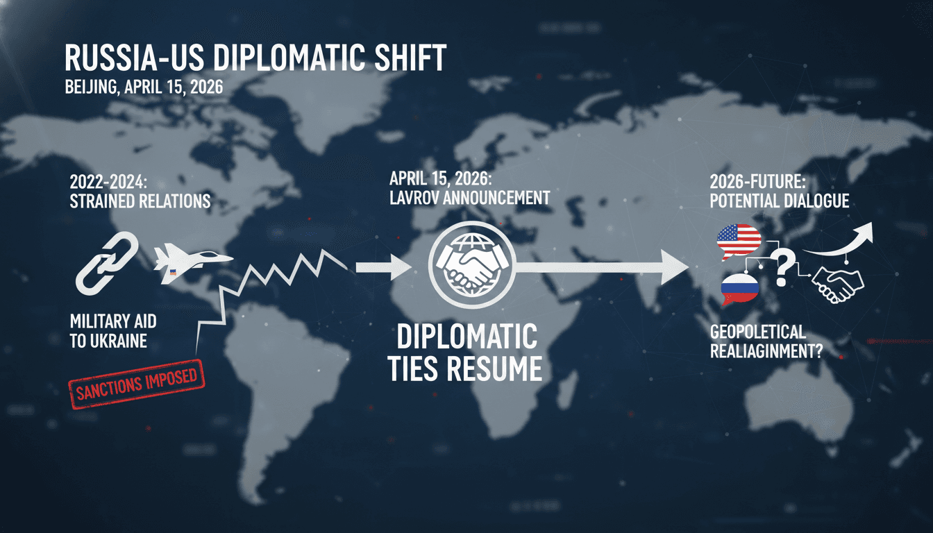 Lavrov Confirms Resumption of Russia-US Diplomatic Relations in Beijing