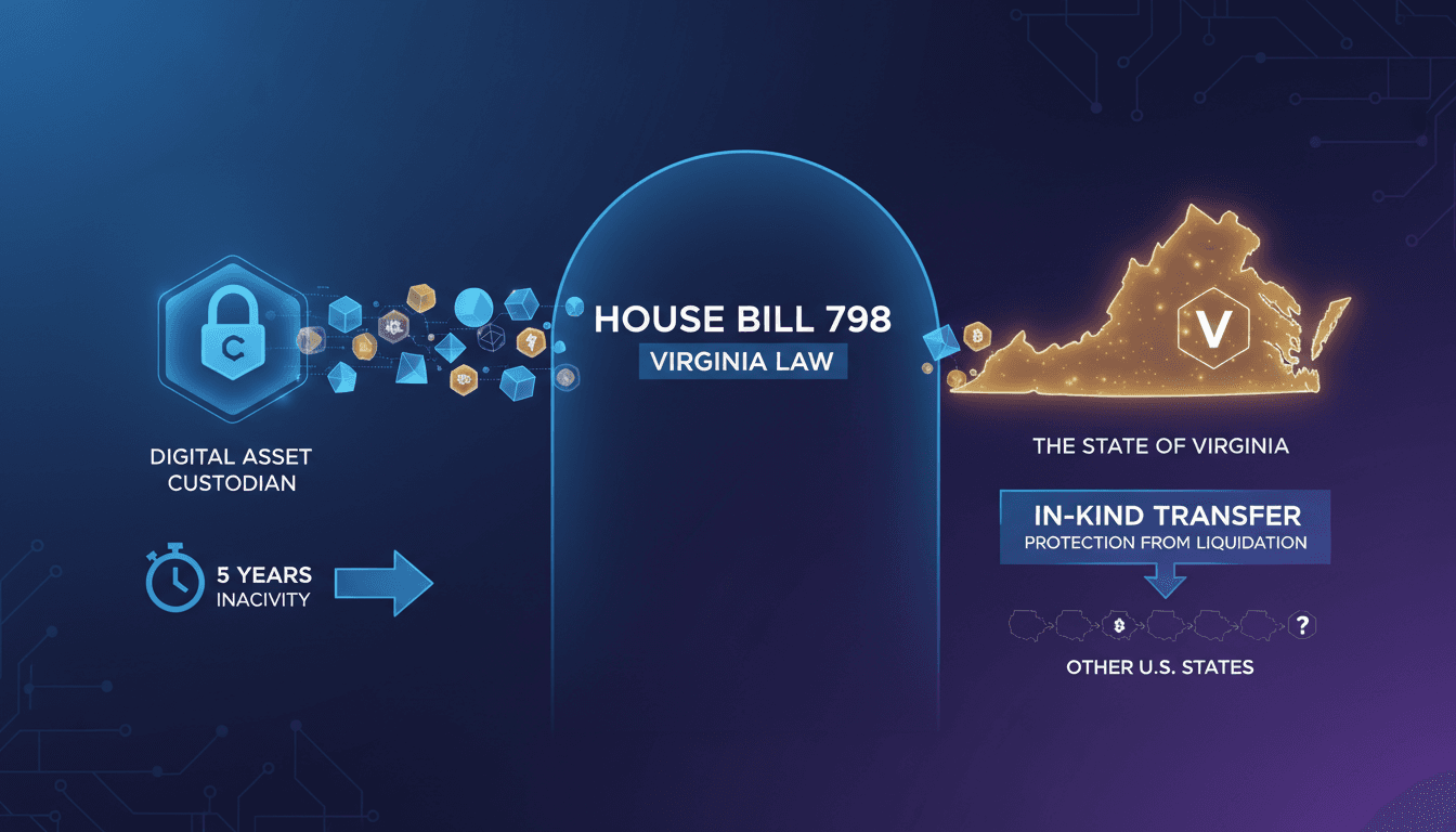 Virginia Enacts Law for In-Kind Transfers of Unclaimed Digital Assets