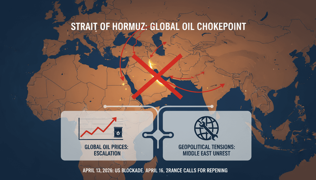 French Finance Minister Calls for Reopening of Strait of Hormuz Amid US Blockade