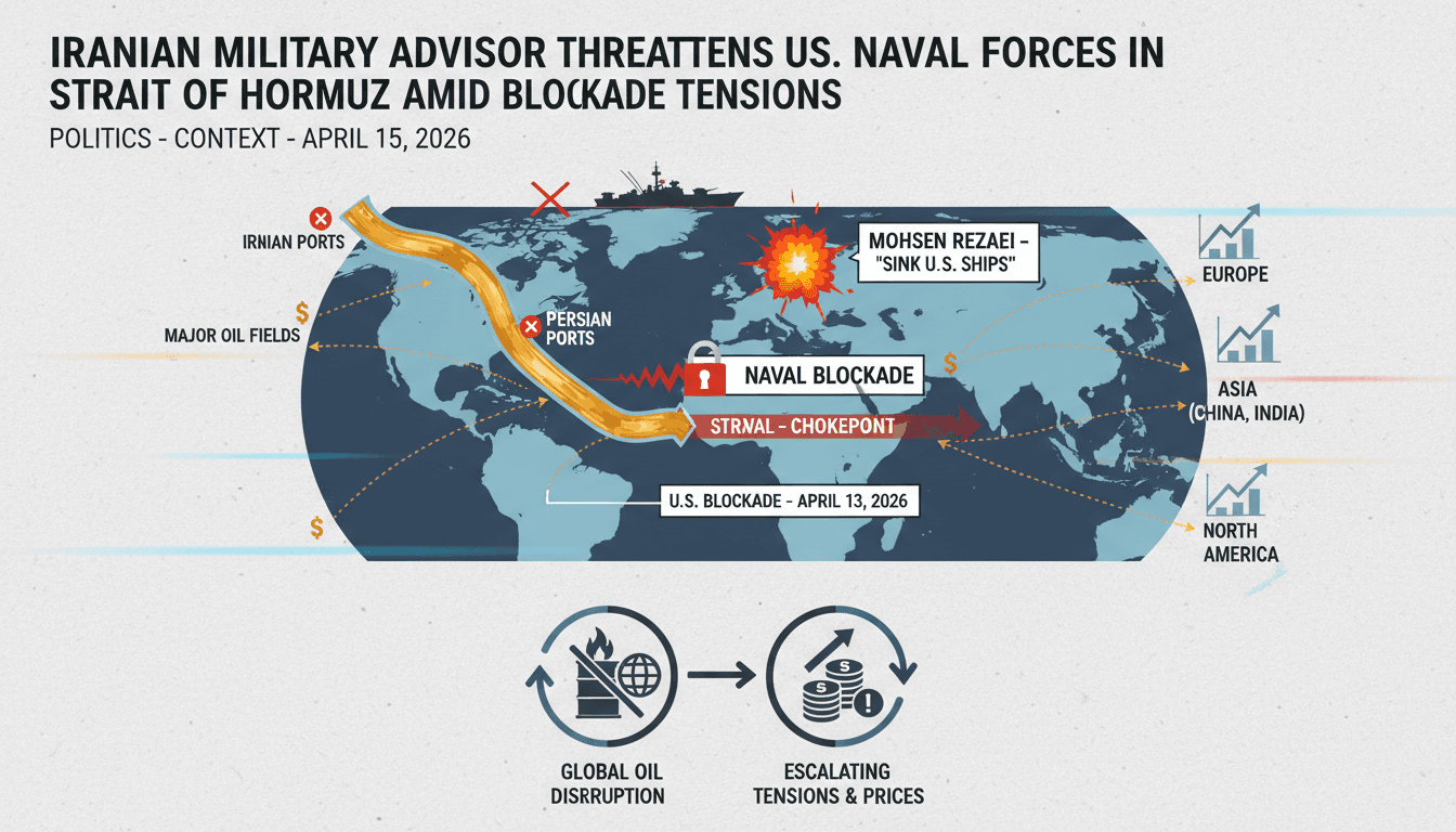 Iranian Military Advisor Threatens U.S. Naval Forces in Strait of Hormuz Amid Blockade Tensions
