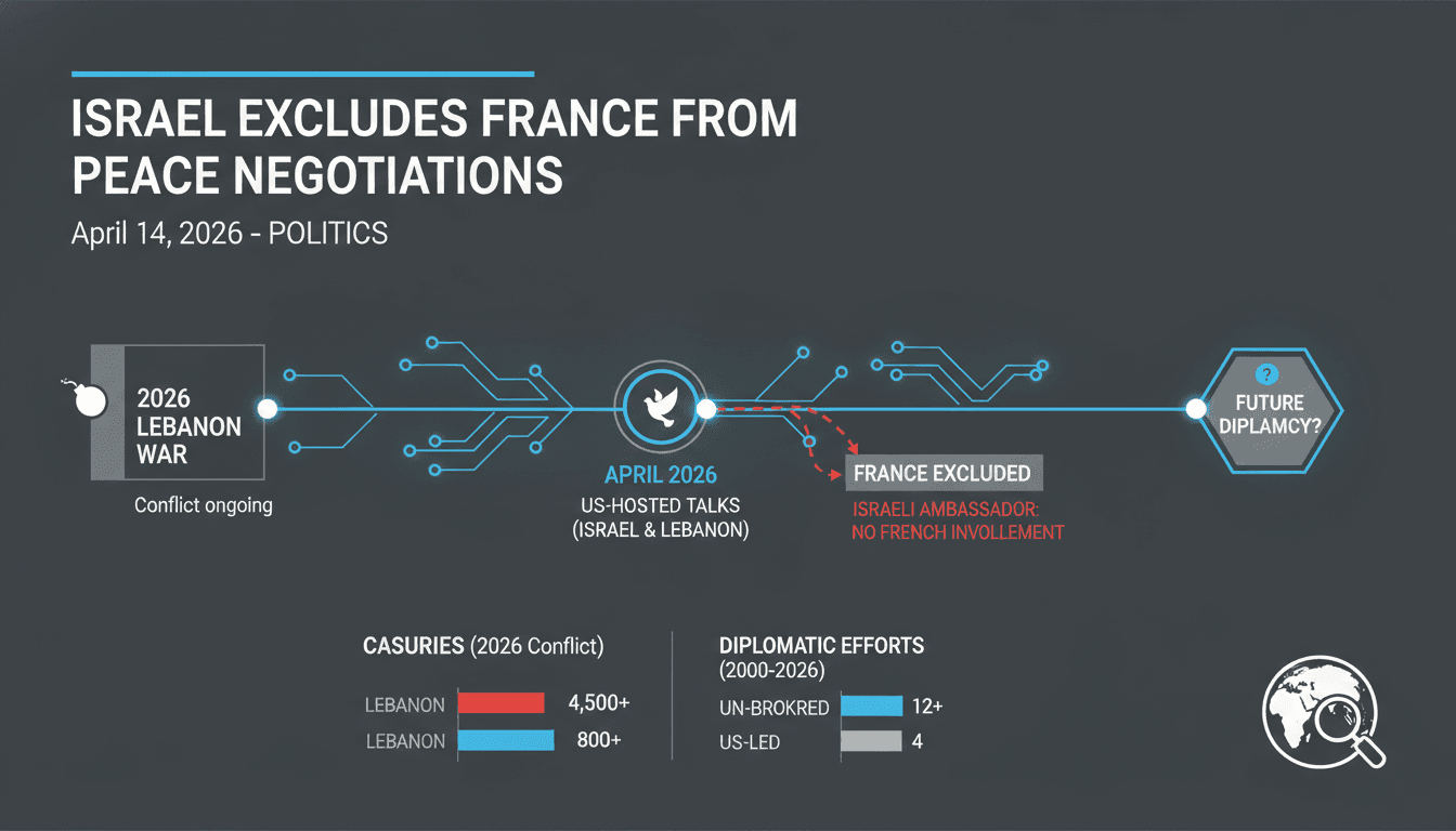 Israel Excludes France from Israel-Lebanon Peace Negotiations