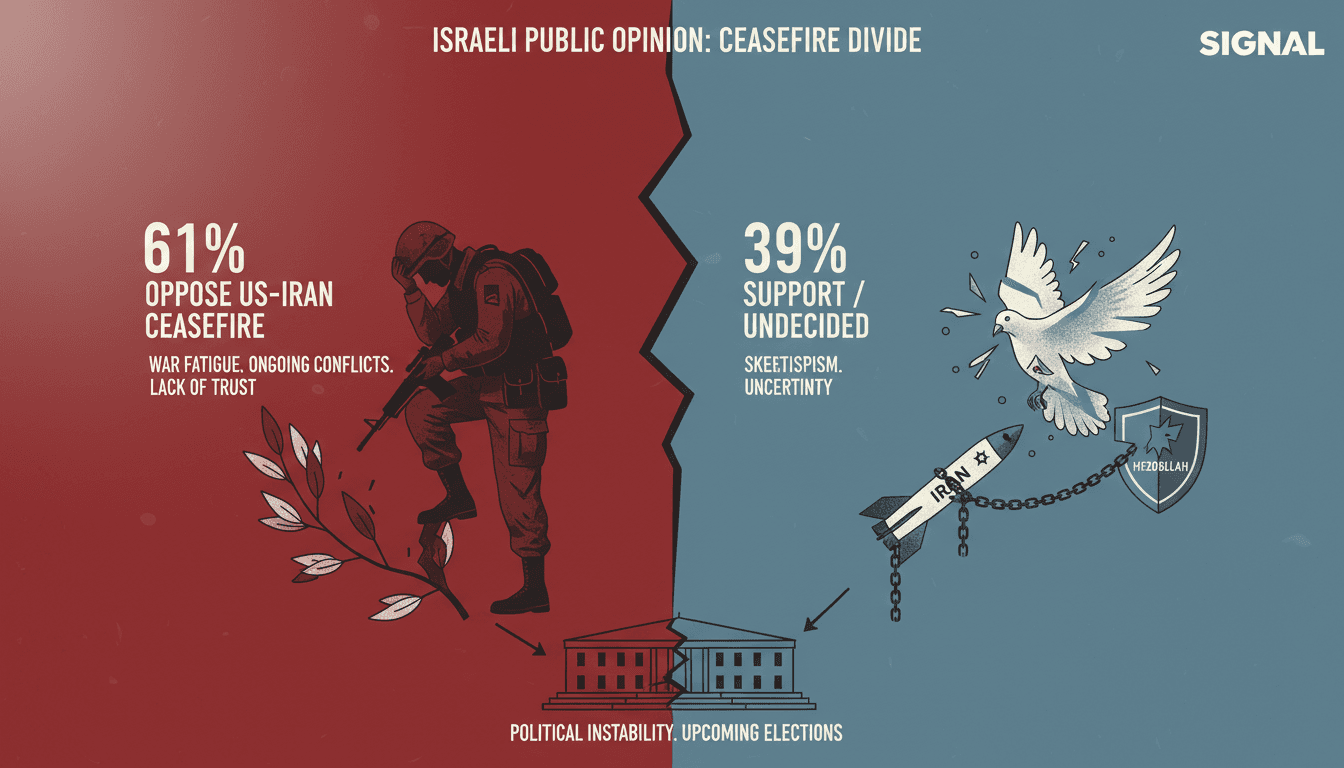Majority of Israelis Oppose US-Iran Ceasefire Amid War Fatigue
