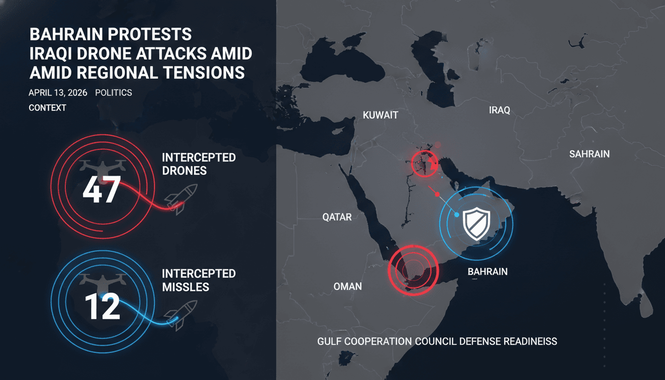 Bahrain Protests Iraqi Drone Attacks Amid Regional Tensions