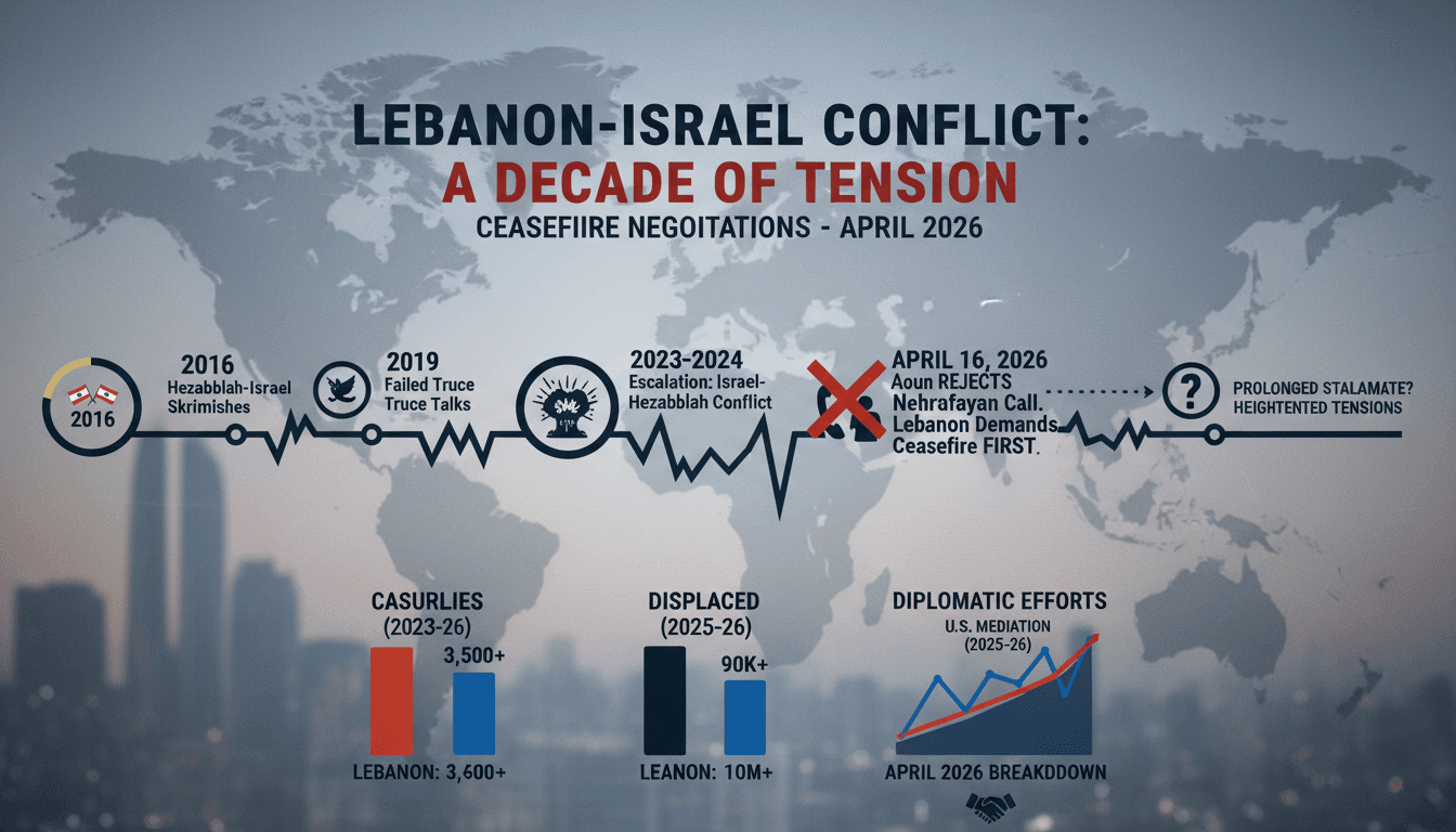 Lebanese President Aoun Rejects Call with Israeli PM Netanyahu During Ceasefire Negotiations
