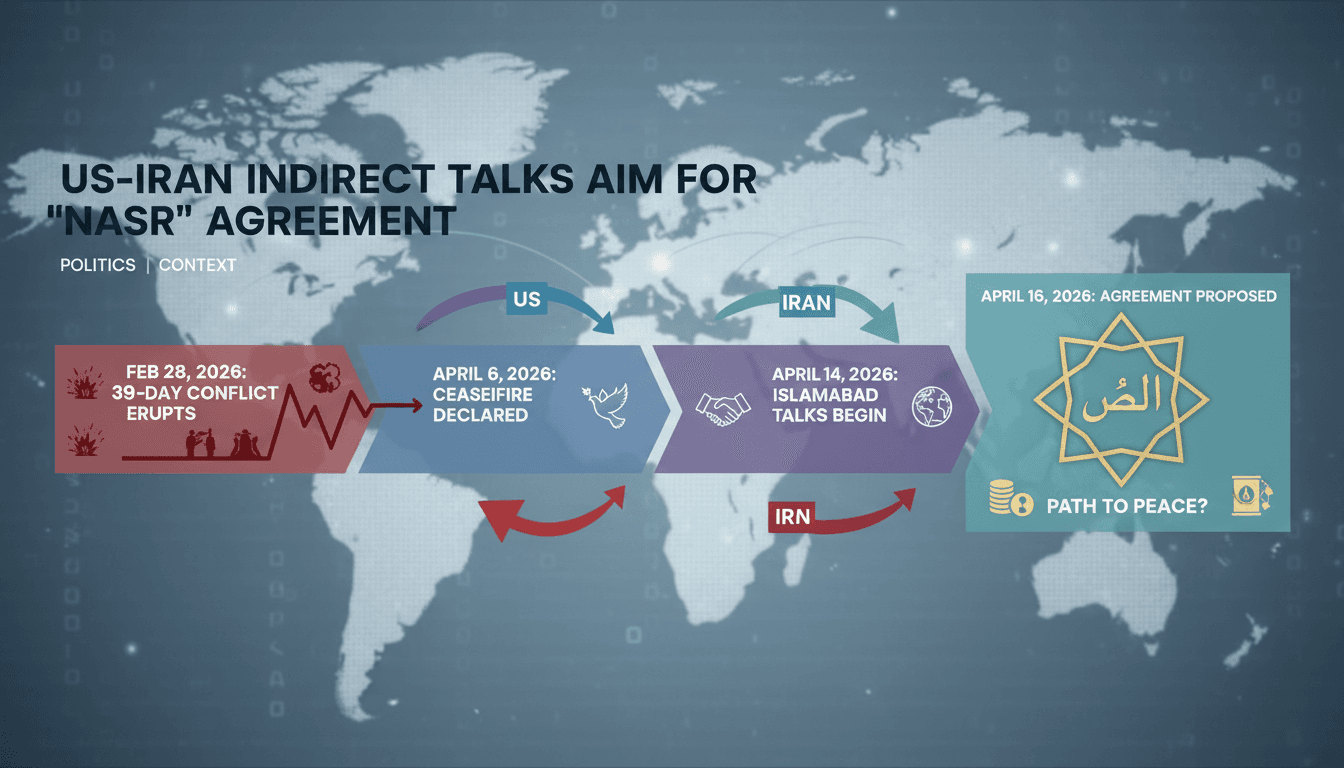 US-Iran Indirect Talks in Islamabad Aim for 'Nasr' Agreement Following 39-Day Conflict