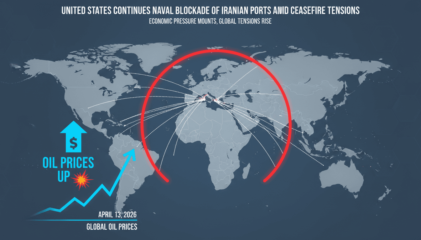 United States Continues Naval Blockade of Iranian Ports Amid Ceasefire Tensions