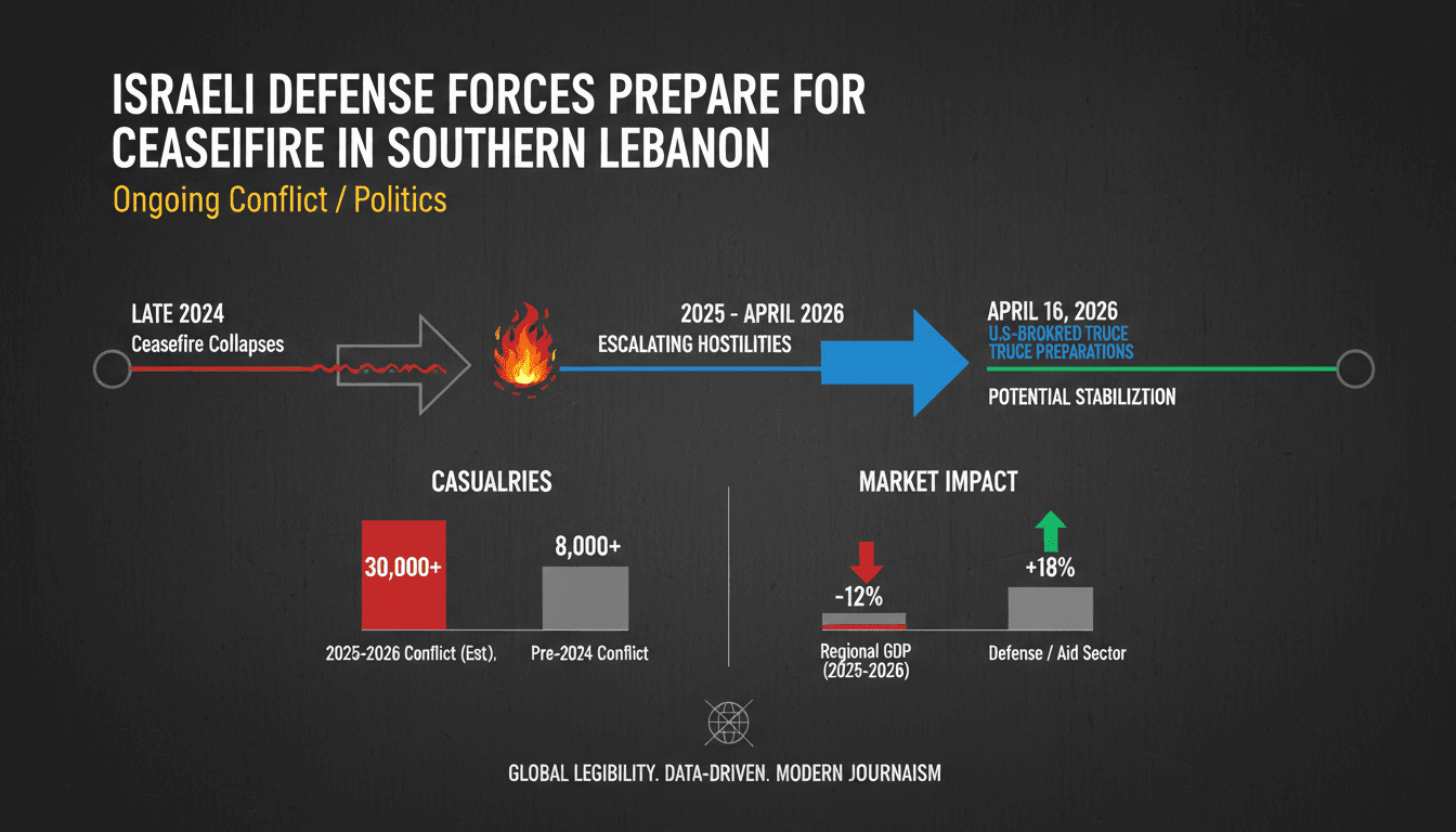 Israeli Defense Forces Prepare for Ceasefire in Southern Lebanon Amid Ongoing Conflict