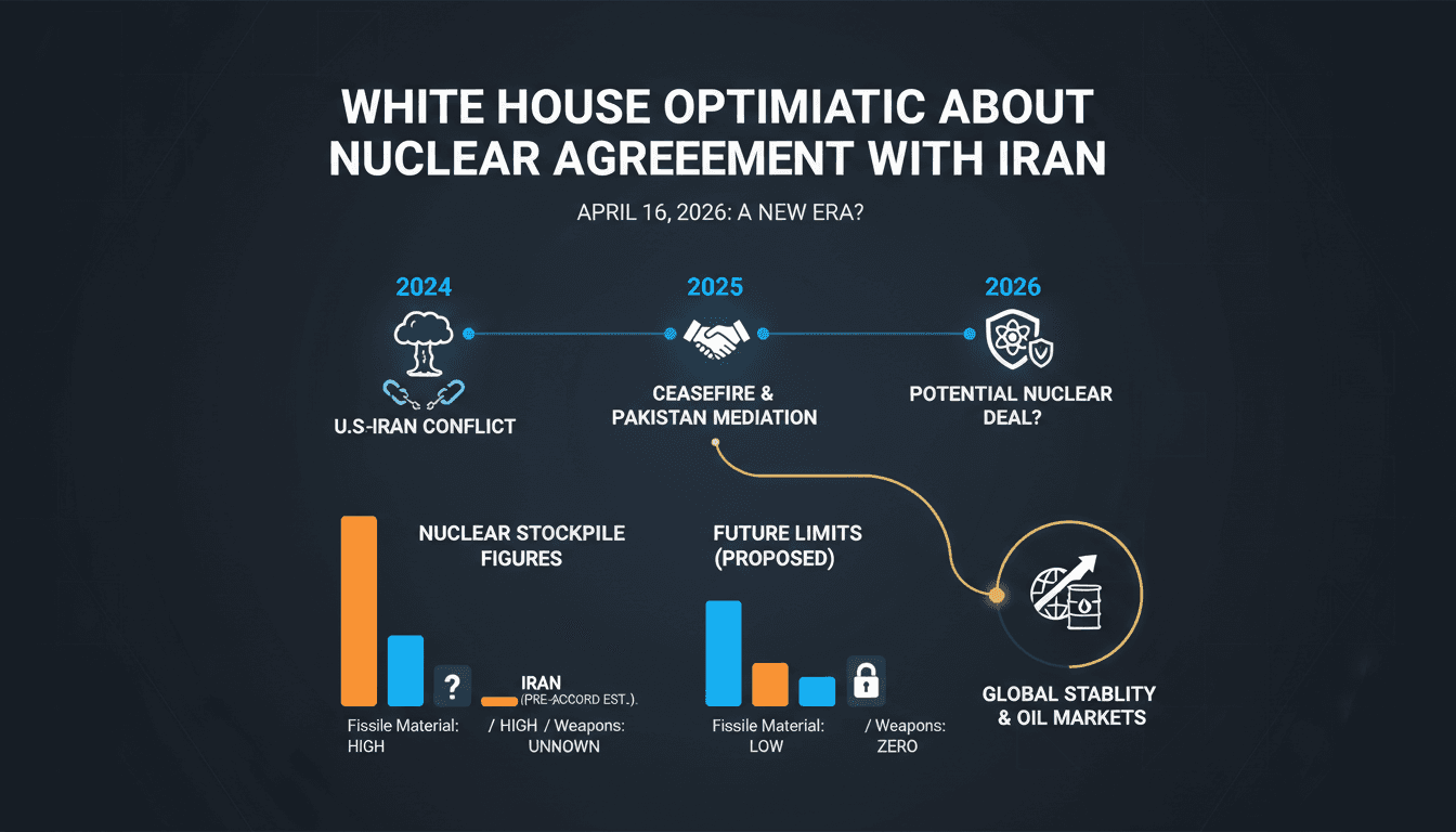 White House Optimistic About Nuclear Agreement with Iran Amid Ongoing Ceasefire