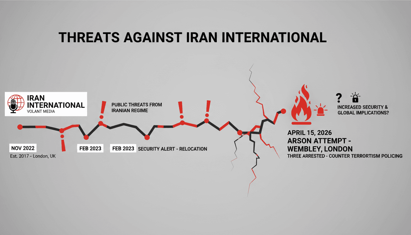 Three Arrested After Arson Attempt on Iran International Offices in London