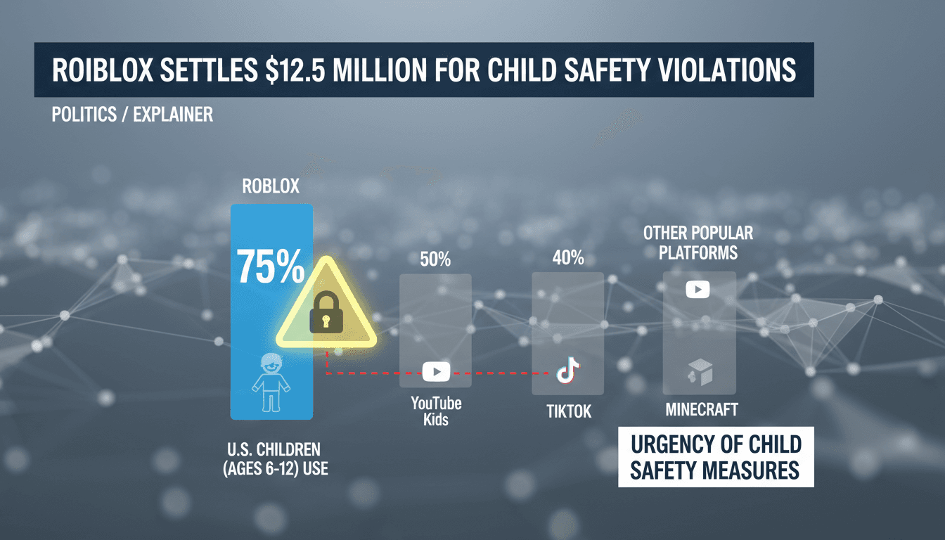 Roblox Settles $12.5 Million with Nevada for Child Safety Violations