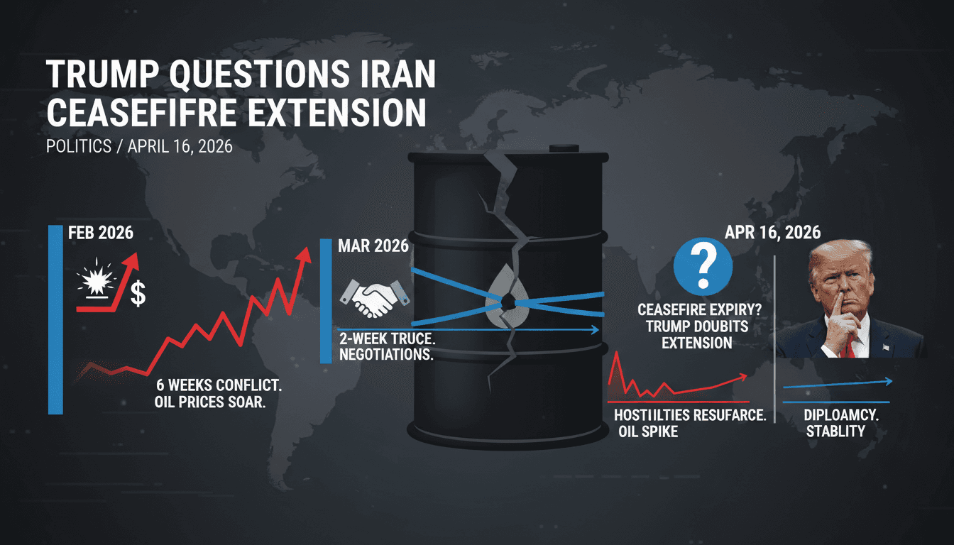 Trump Questions Extension of Iran Ceasefire Amid Ongoing Tensions