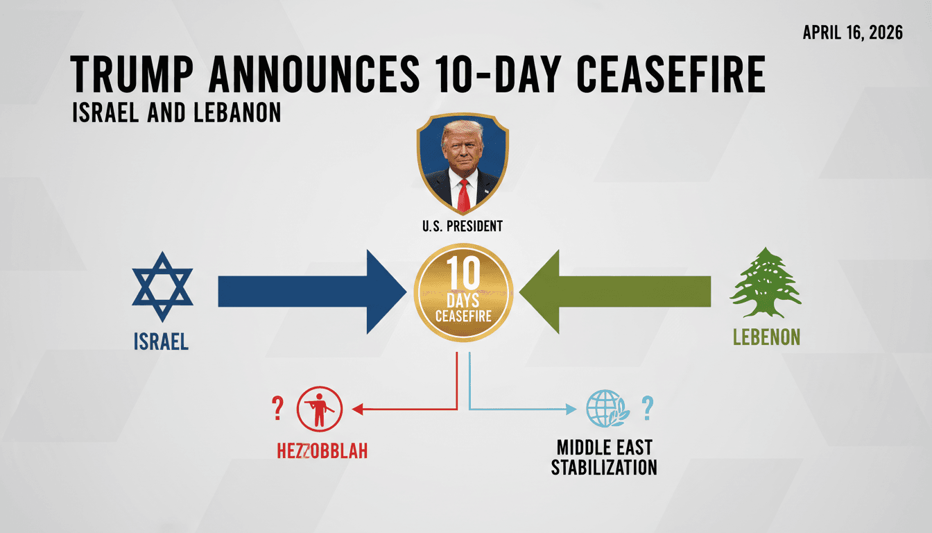 Trump Announces 10-Day Ceasefire Between Israel and Lebanon