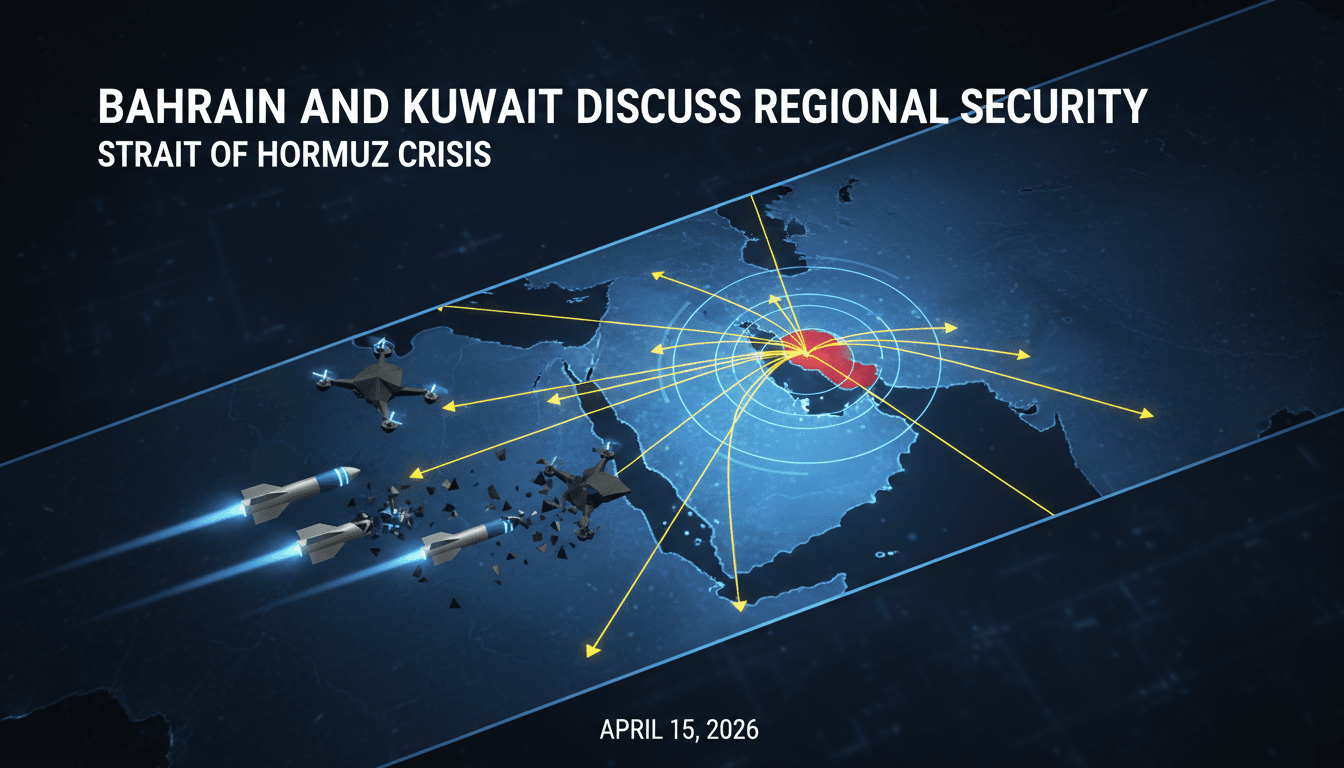 Bahrain and Kuwait Discuss Regional Security Amid Strait of Hormuz Crisis