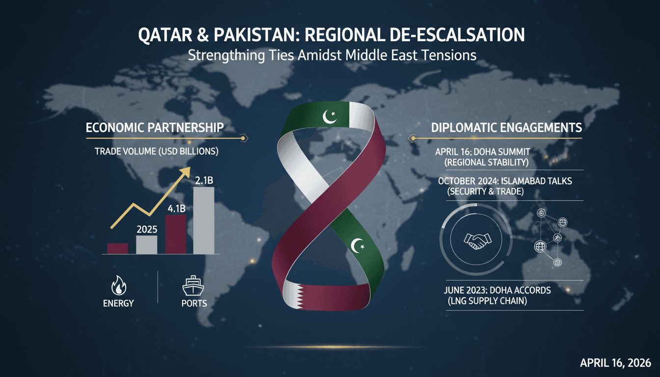 Qatar and Pakistan Leaders Advocate for Regional De-escalation Amid Middle East Tensions