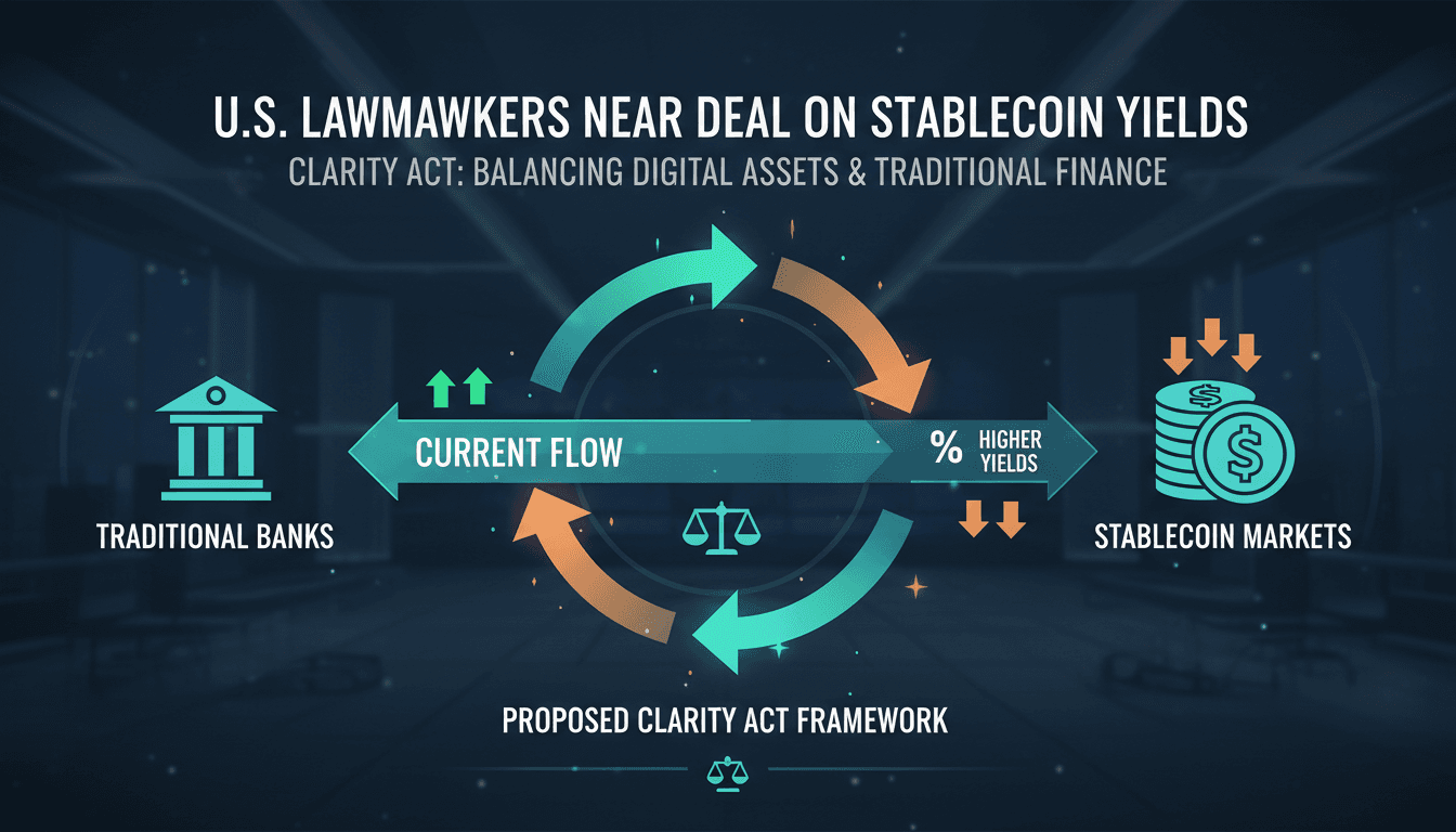 U.S. Lawmakers Near Final Agreement on CLARITY Act Stablecoin Yield Provisions