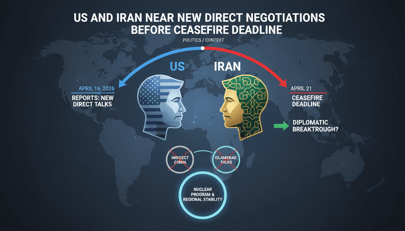 US and Iran Near New Direct Negotiations Before Ceasefire Deadline