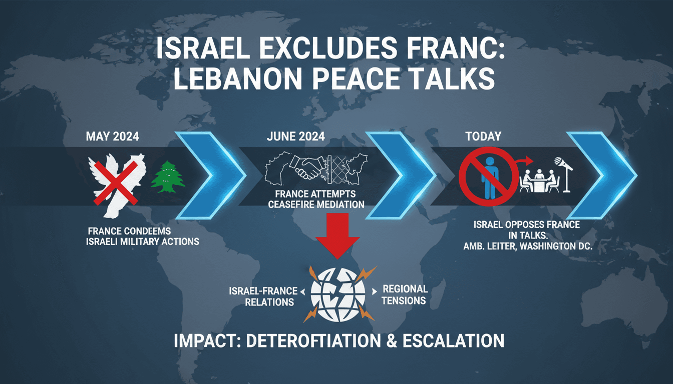 Israel Excludes France from Lebanon Peace Negotiations