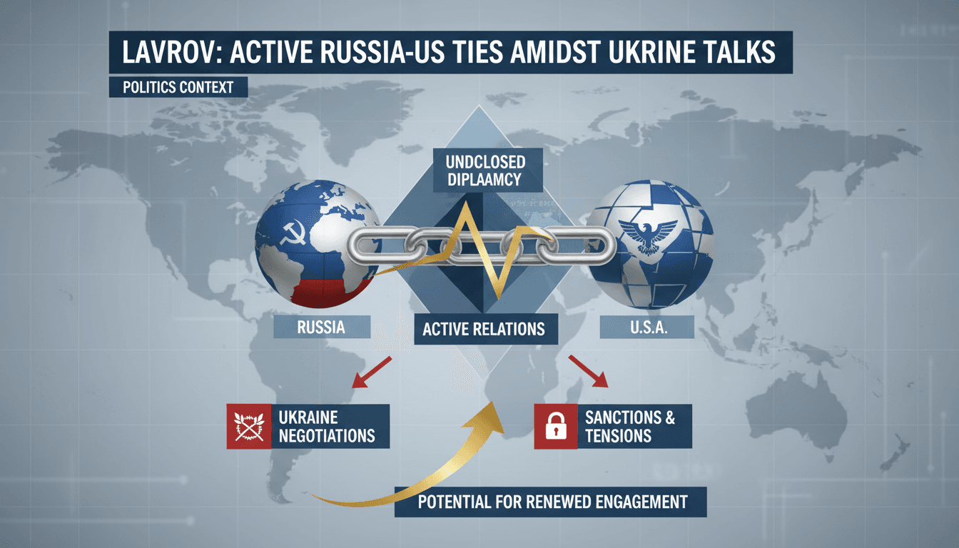 Lavrov Confirms Active Russia-US Relations Amid Ongoing Ukraine Negotiations