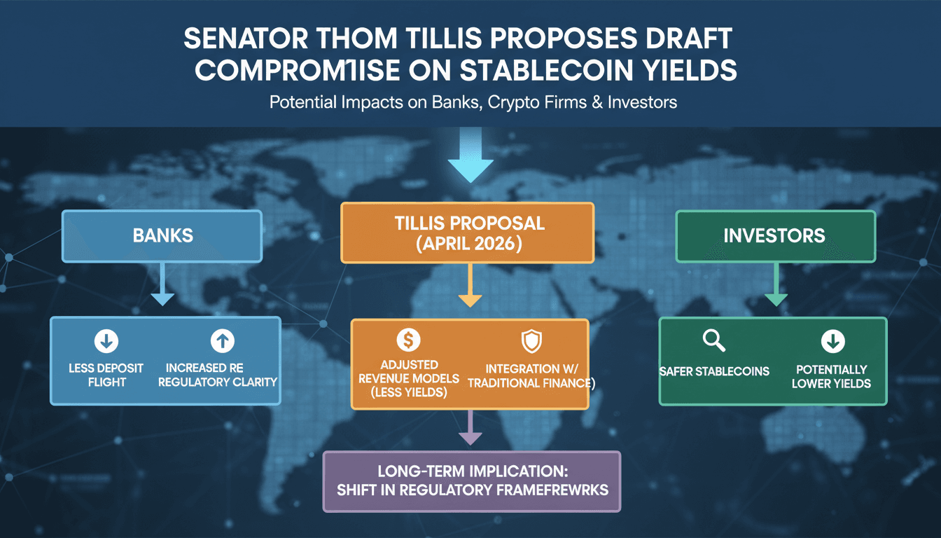Senator Thom Tillis Proposes Draft Compromise on Stablecoin Yields in Senate Bill