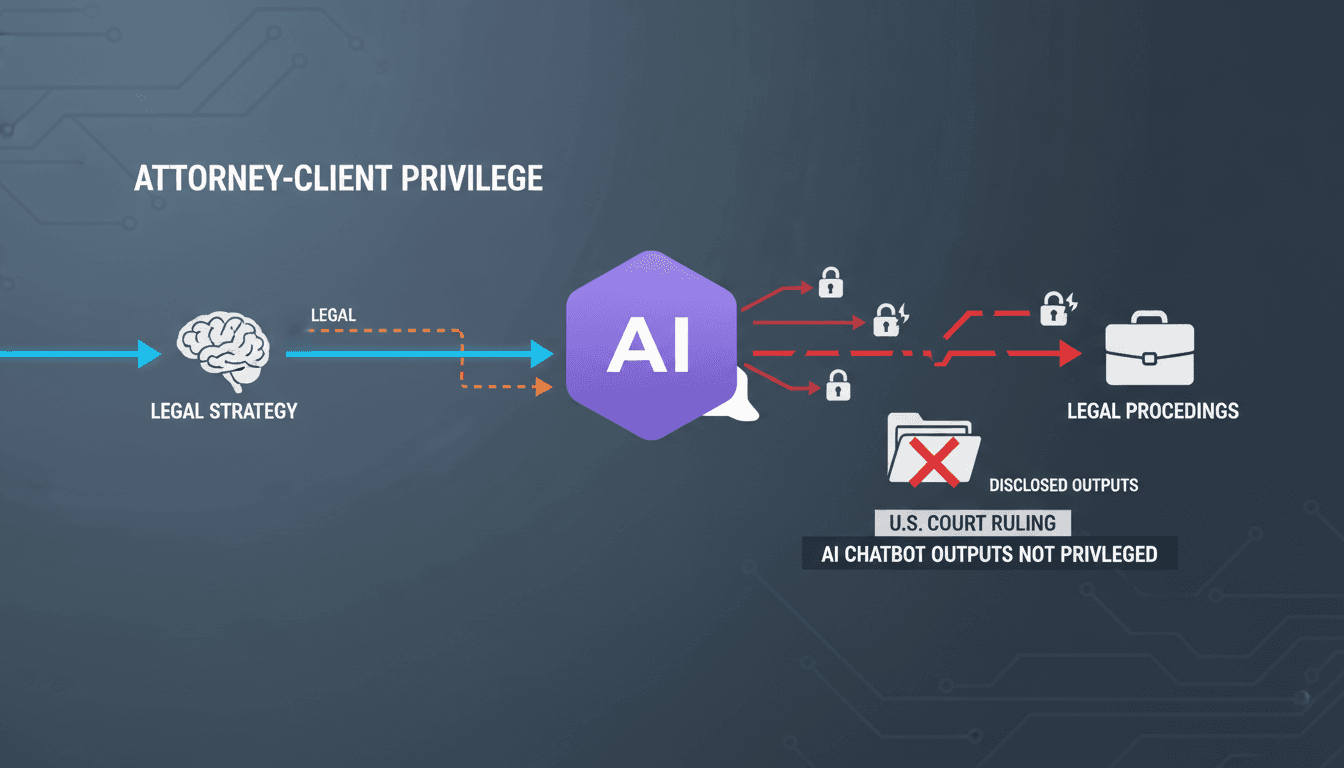 U.S. Court Declares AI Chatbot Outputs Not Privileged in Legal Proceedings