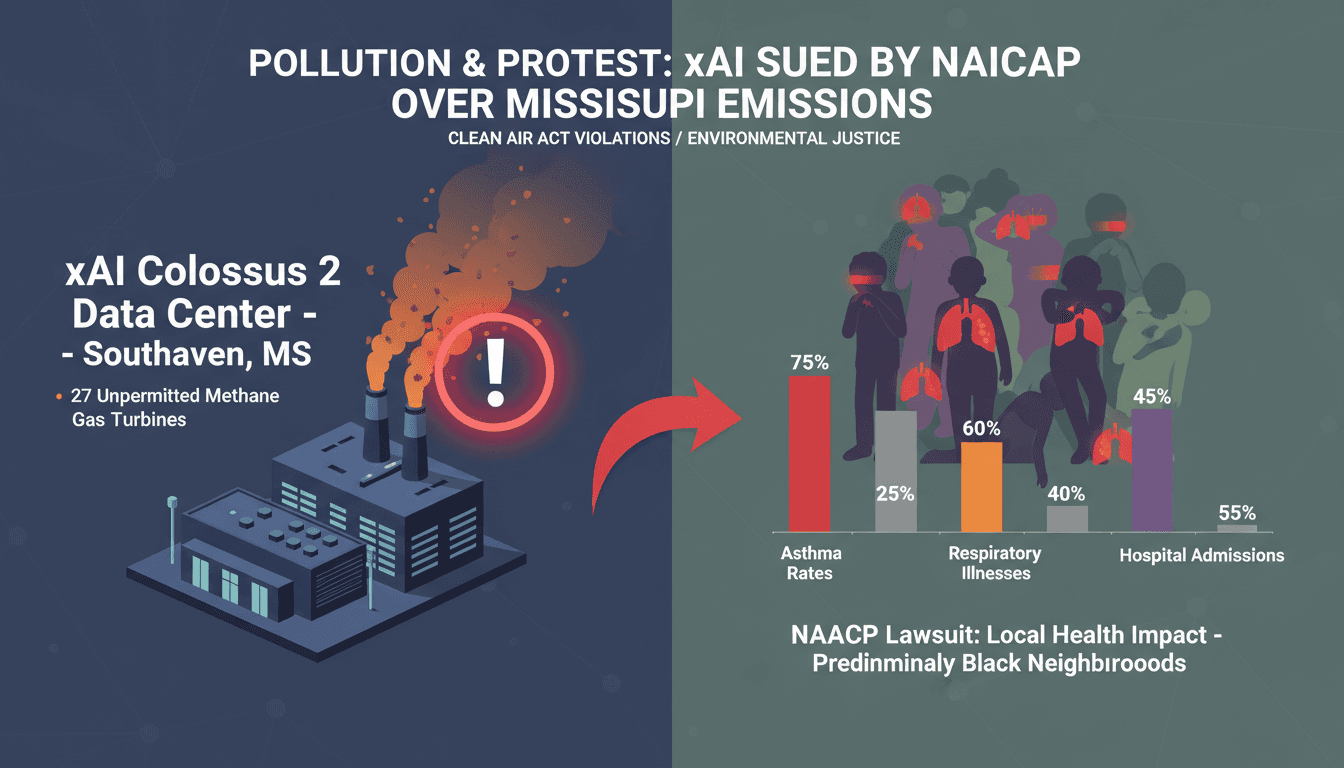 NAACP Files Lawsuit Against xAI for Clean Air Act Violations in Mississippi