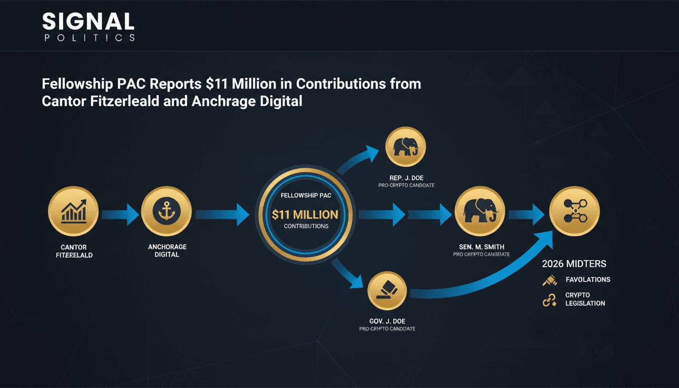 Fellowship PAC Reports $11 Million in Contributions from Cantor Fitzgerald and Anchorage Digital