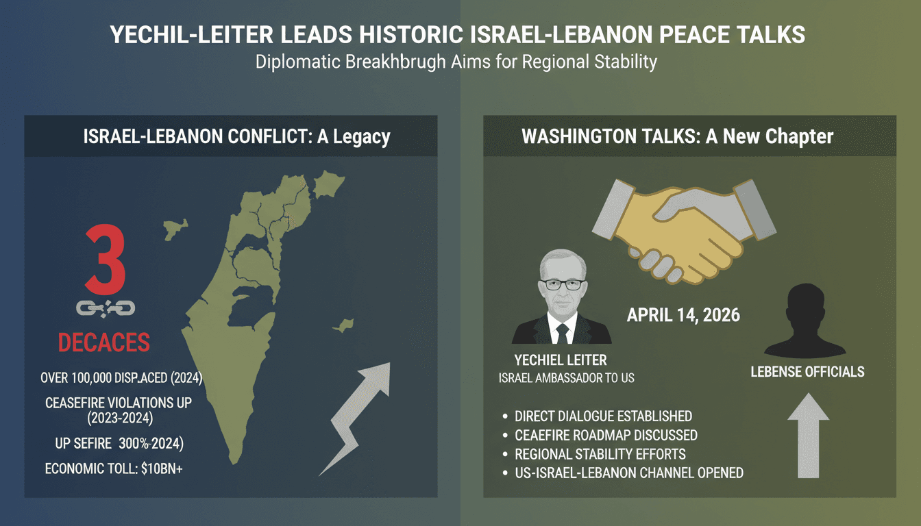 Yechiel Leiter Leads Historic Israel-Lebanon Peace Talks in Washington