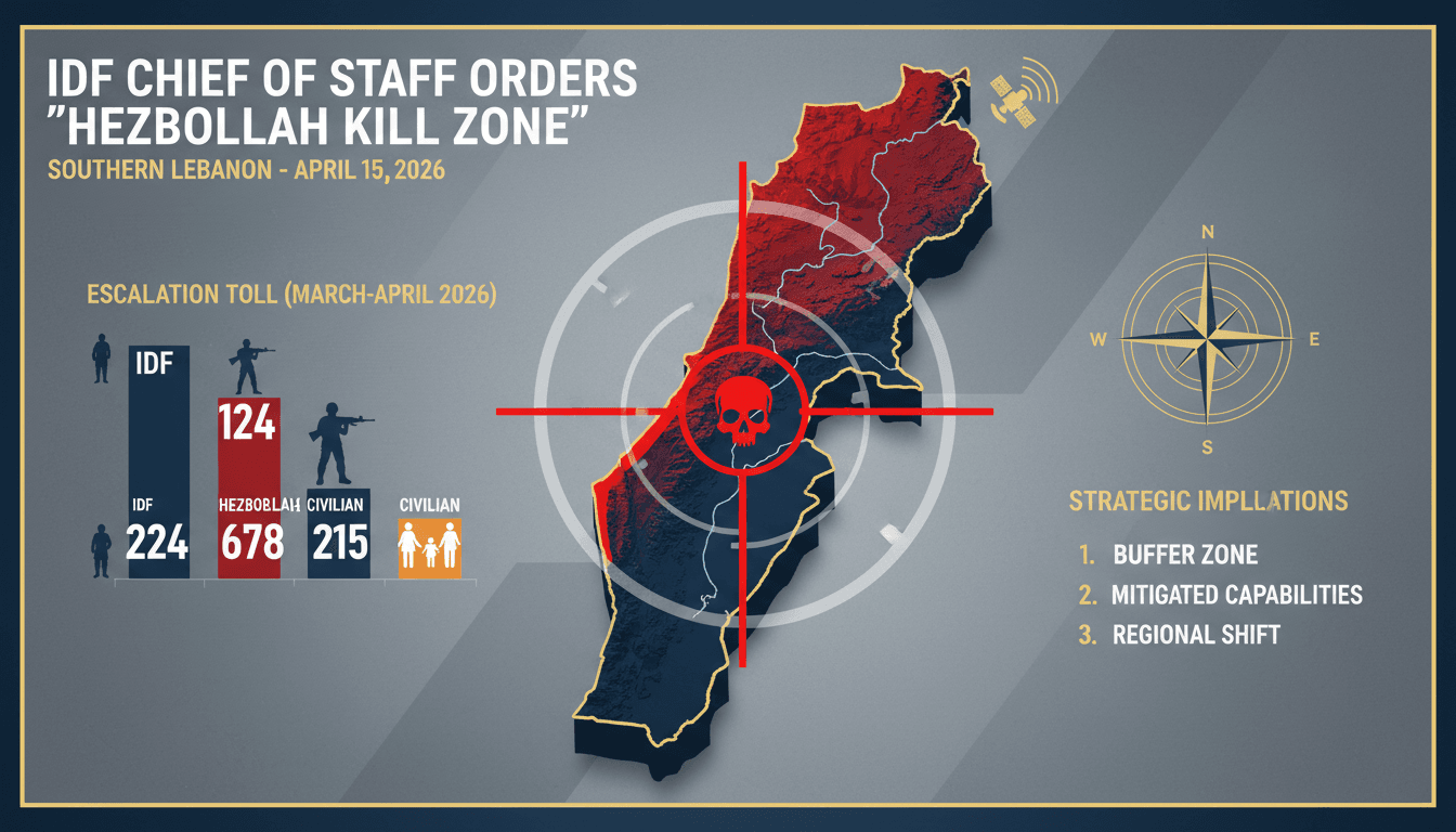 IDF Chief of Staff Orders Hezbollah Kill Zone in Southern Lebanon