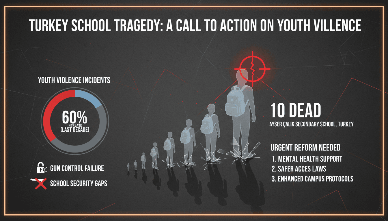 Mass shooting at Turkish school leaves 10 dead including students and teacher